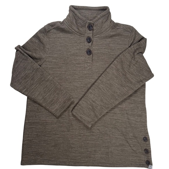 Avalanche Outdoor Supply Company Other - Avalanche Outdoor Supply Co Mens XXL Brown Textured Knit Button MockNeck Sweater